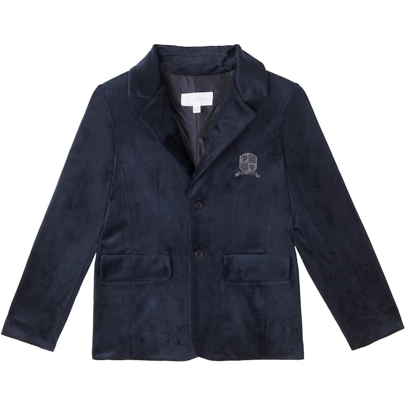 Patachou Embroidered velvet blazer