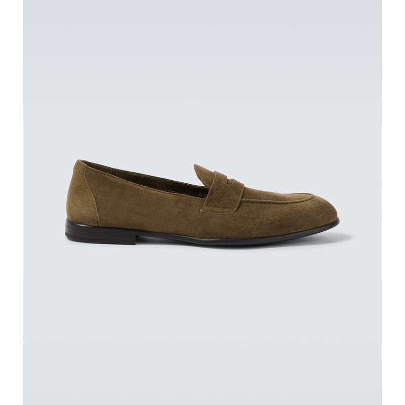 Brioni Suede penny loafers