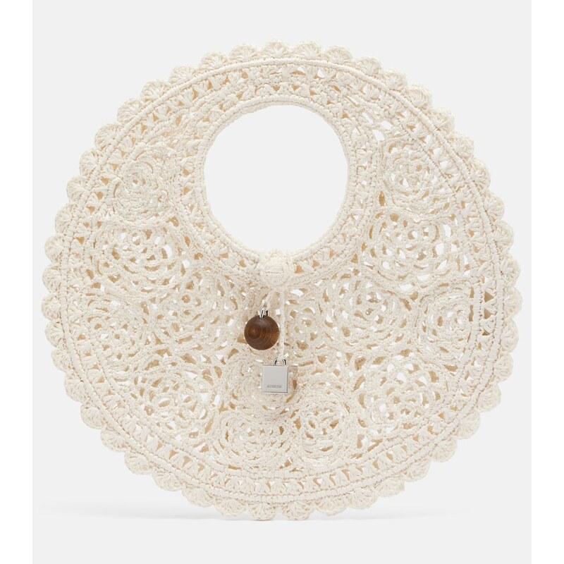 Jacquemus Spiaggia Small crochet top-handle bag