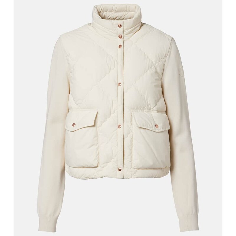 Moncler Down-paneled cardigan