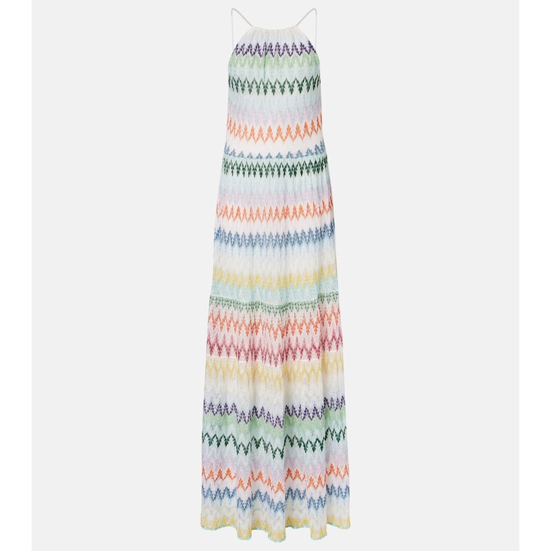 Missoni Halterneck lamÃ maxi dress