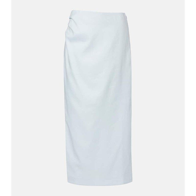 SIR Linen midi skirt