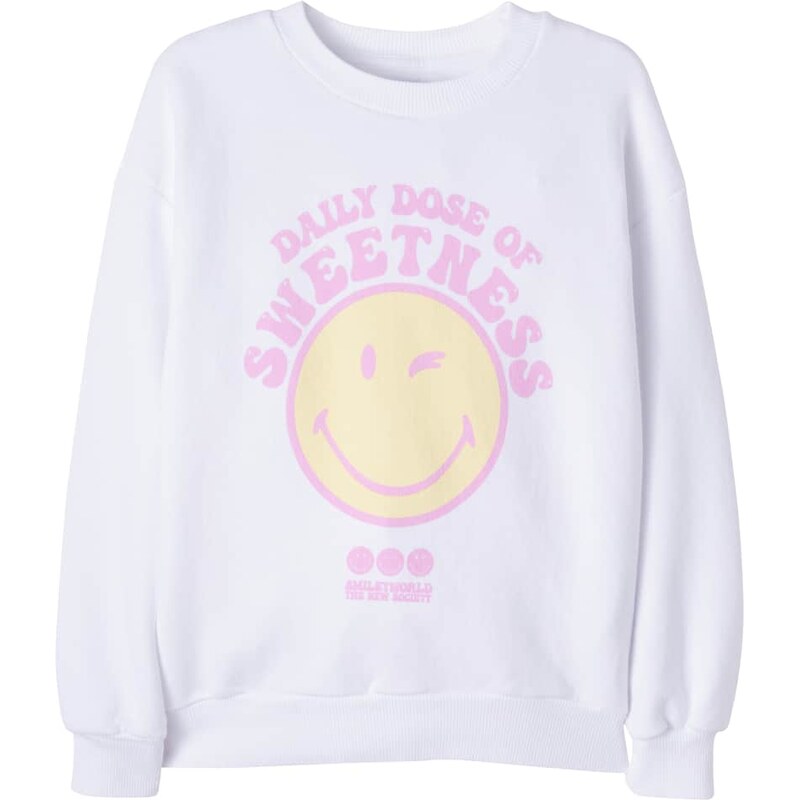 The New Society Smiley cotton jersey sweatshirt