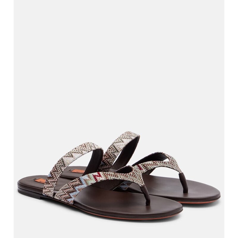Missoni Luise Zigzag thong sandals