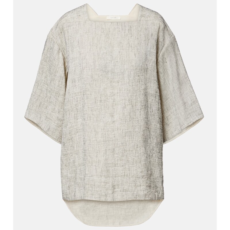 The Row Hamza linen and silk top