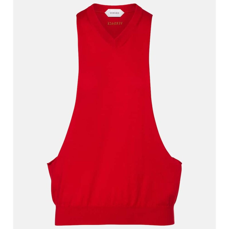 Versace Knitted cotton top