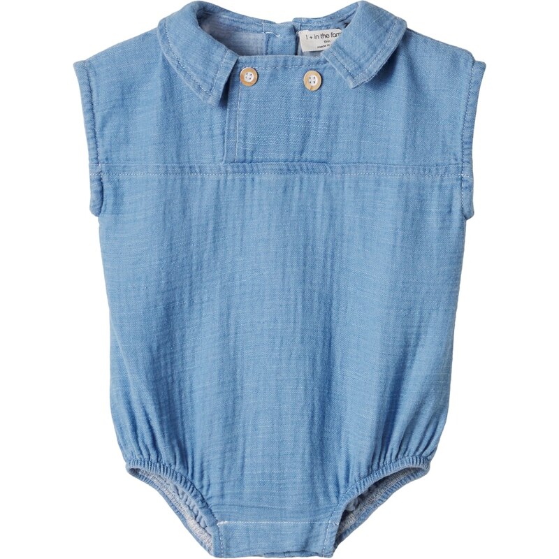 1 + in the Family Baby Zacinto cotton muslin bodysuit