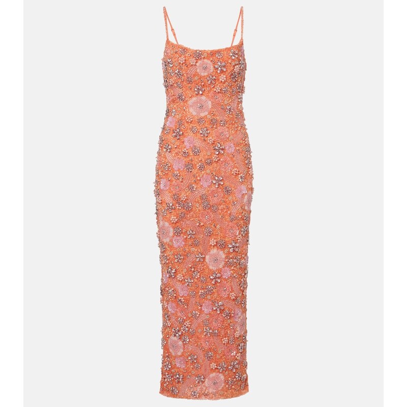 Rachel Gilbert Francesca embellished floral gown