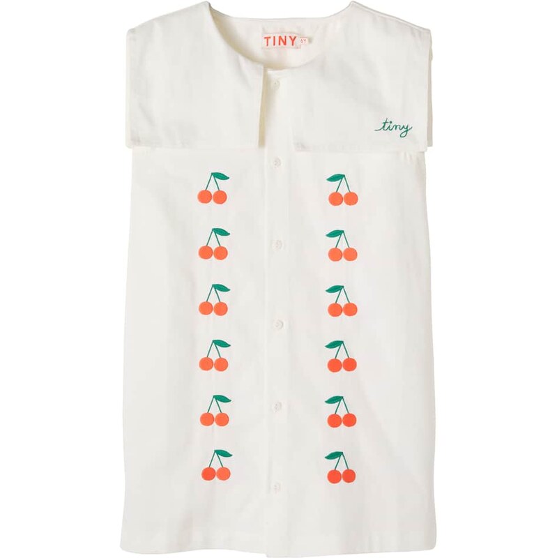 Tinycottons Cherries cotton twill dress