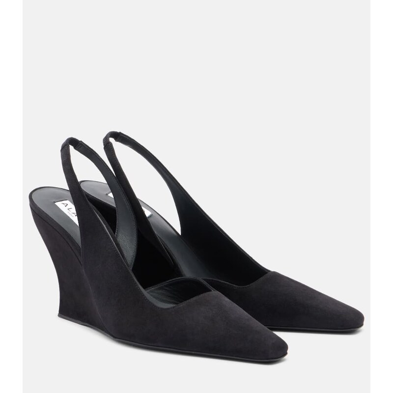 Lodičky Alaïa z kůže v barvě černá