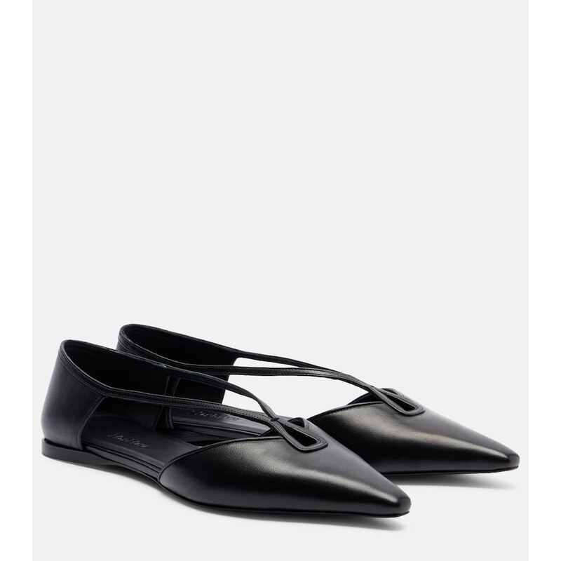 Max Mara Amatassa leather ballet flats