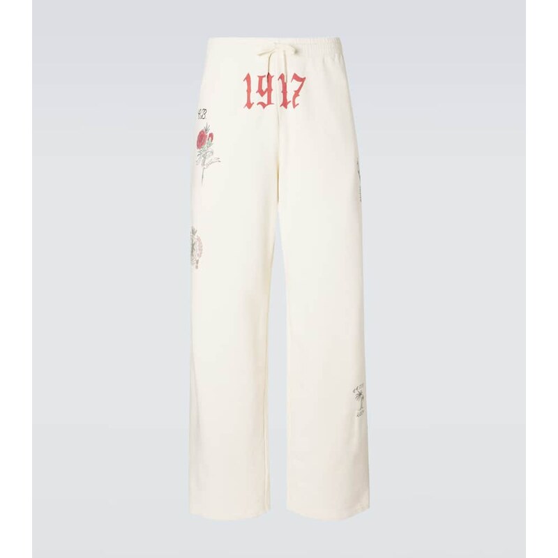 Balenciaga Printed cotton fleece sweatpants