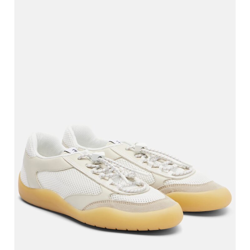 Prada Speedrock leather-trimmed sneakers