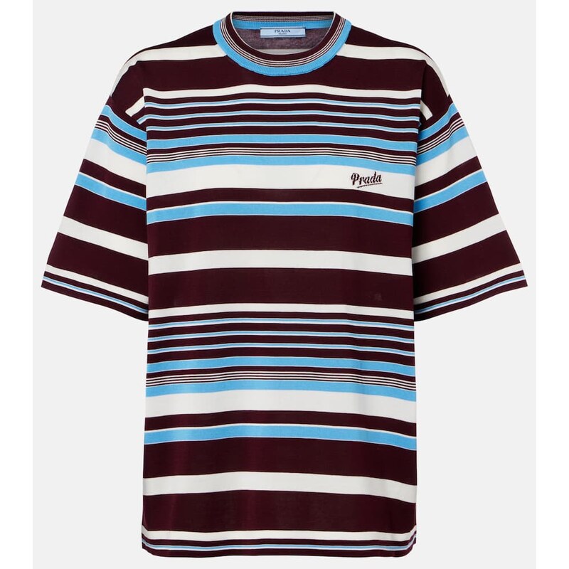 Prada Striped cotton T-shirt