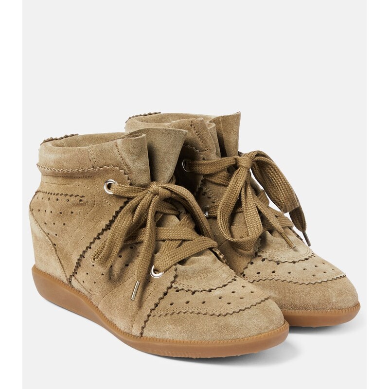Isabel Marant Bobby suede wedge sneakers