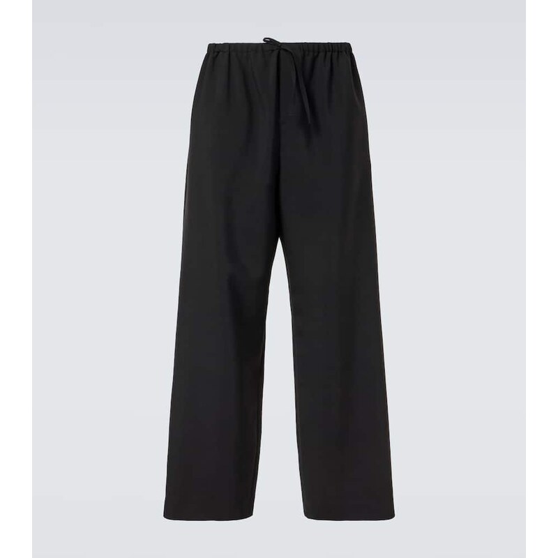 The Row Donatello mid-rise wool wide-leg pants