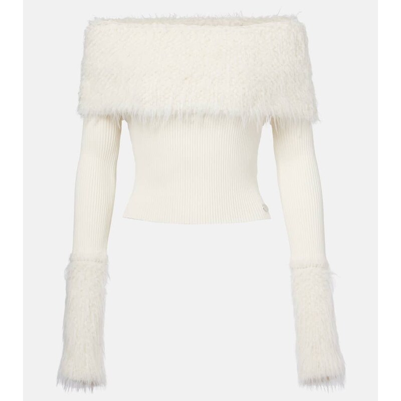 Jean Paul Gaultier Ribbed-knit top