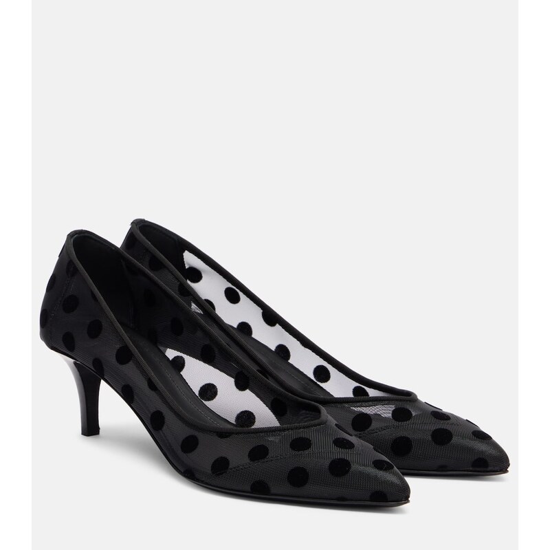 Isabel Marant Peleo 55 polka-dot mesh pumps