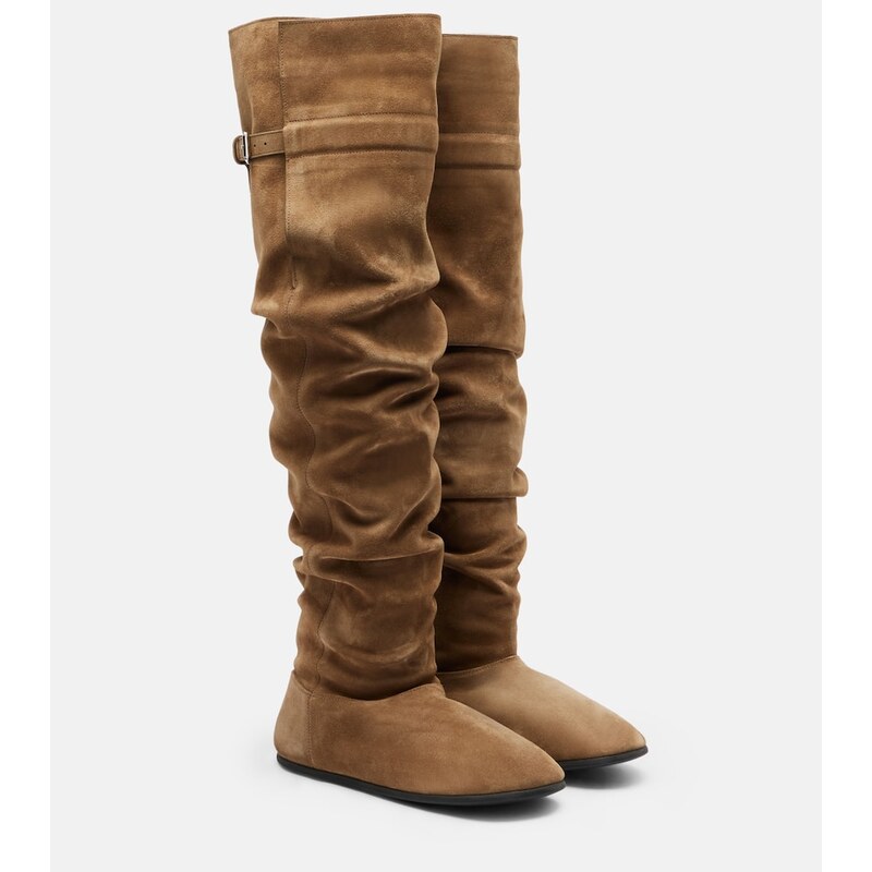 Christen Big Boot suede over-the-knee boots