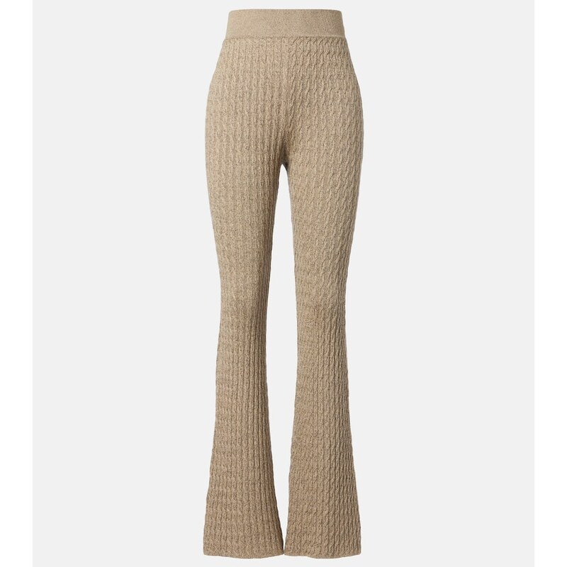 Loro Piana Bihar cashmere-blend flared pants