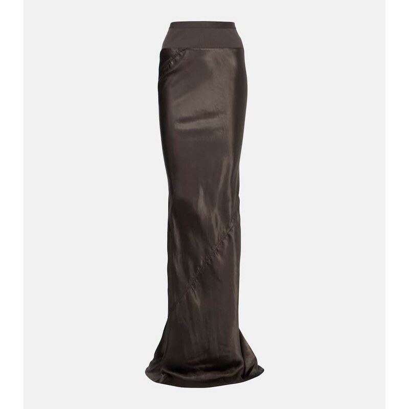 Rick Owens Satin maxi skirt
