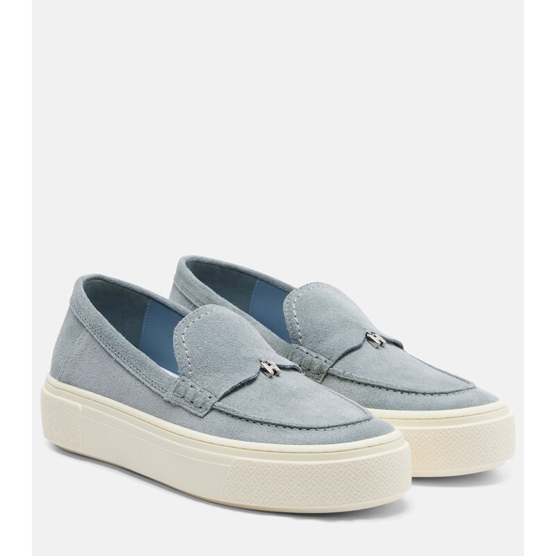 Hogan H705 suede platform loafers