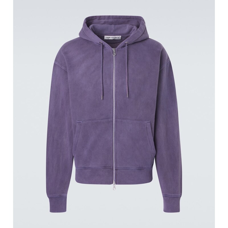 Our Legacy Rascal cotton fleece zip-up hoodie