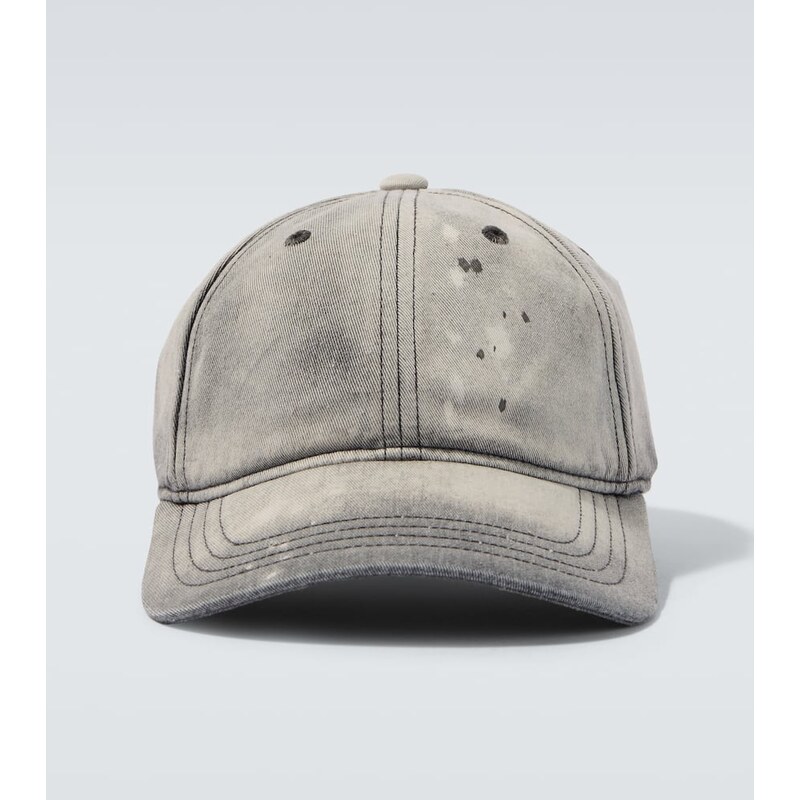Our Legacy Distressed denim baseball cap