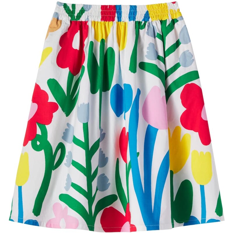 Stella McCartney Kids Floral cotton skirt