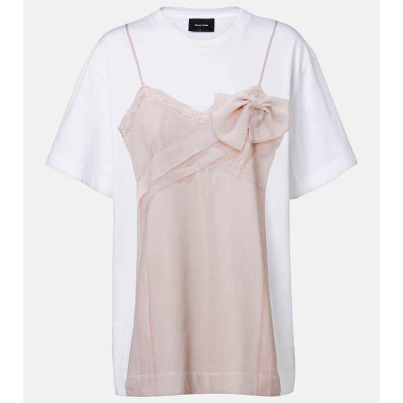 Simone Rocha Trompe l’œil cotton jersey T-shirt