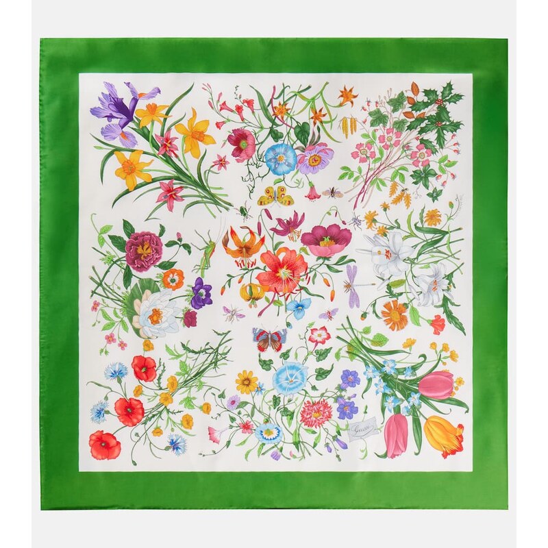 Gucci Gucci Flora silk twill scarf