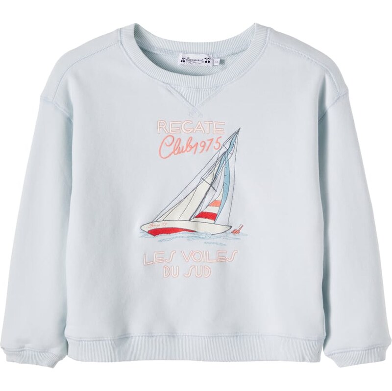 Bonpoint Erol embroidered cotton fleece sweatshirt