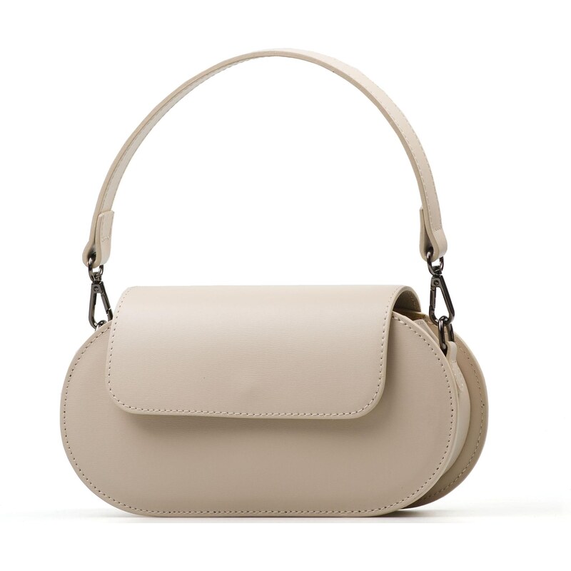 Blaire Kožená crossbody kabelka Ophelia béžová