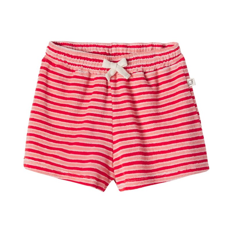 Cozmo Root striped cotton-blend terry shorts