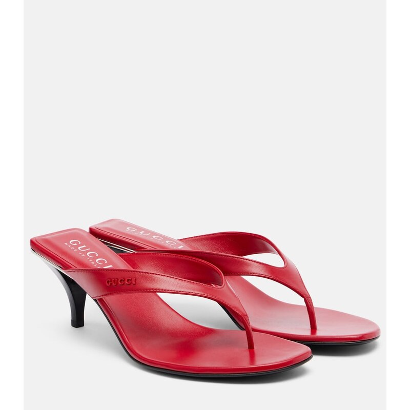 Gucci Vittoria leather thong sandals