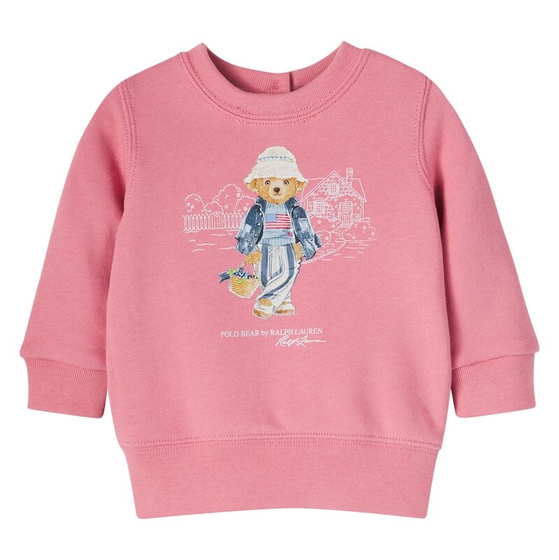 Polo Ralph Lauren Kids Baby Polo Bear cotton-blend sweatshirt
