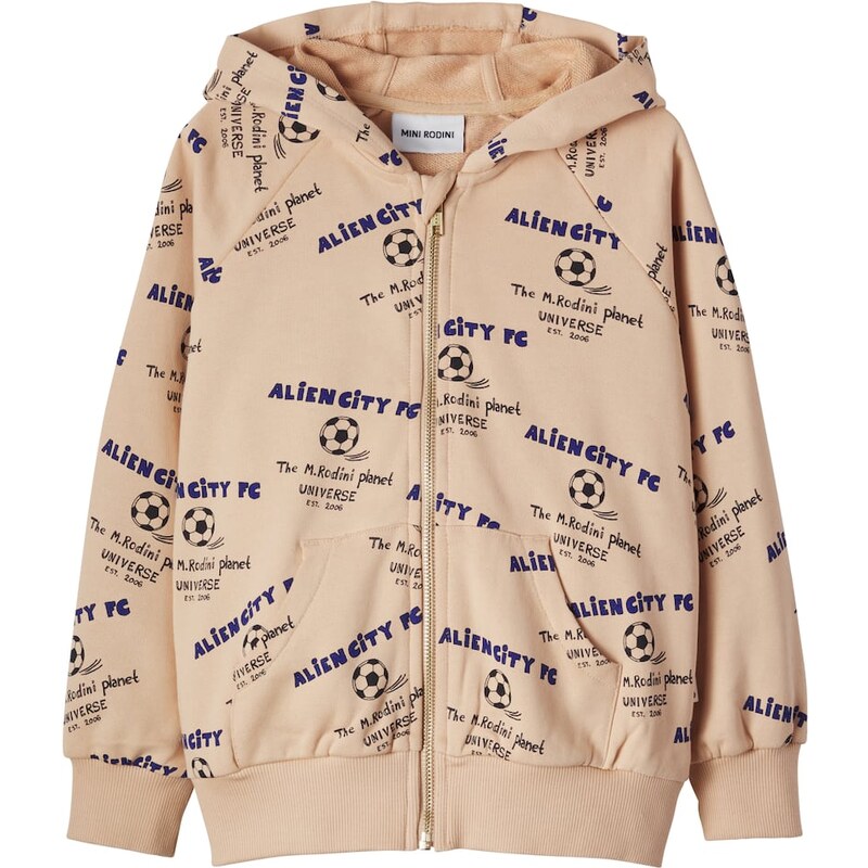 Mini Rodini Printed cotton hoodie