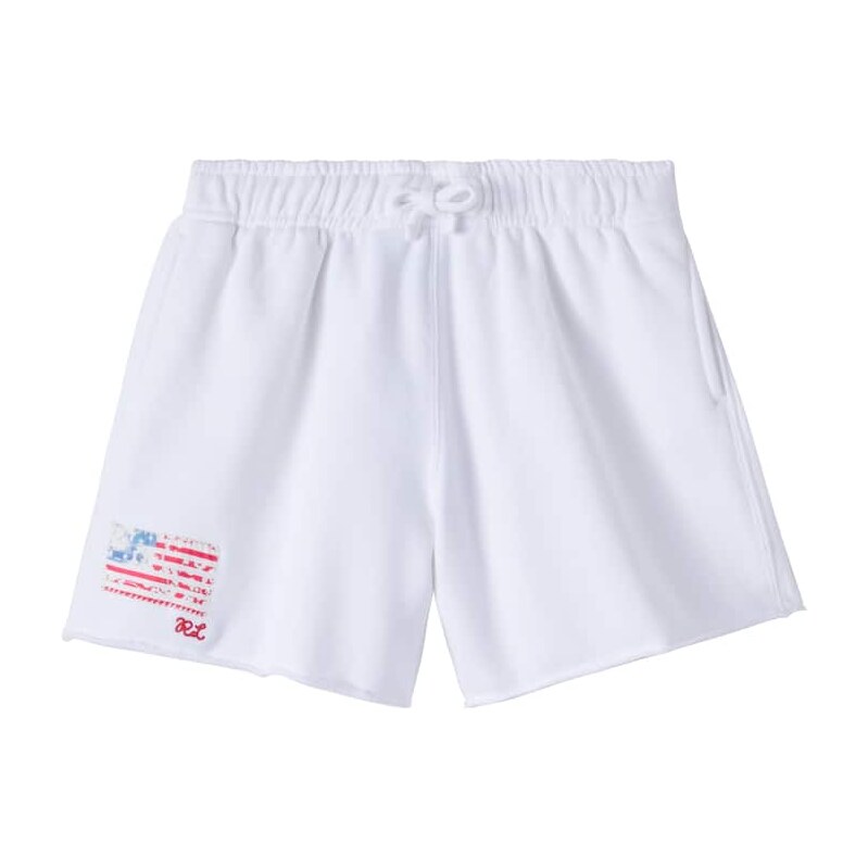 Polo Ralph Lauren Kids Embroidered cotton terry shorts
