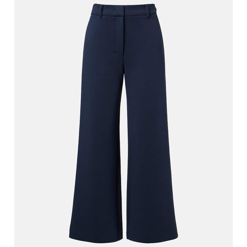 S Max Mara Aerovia cotton-blend wide-leg pants