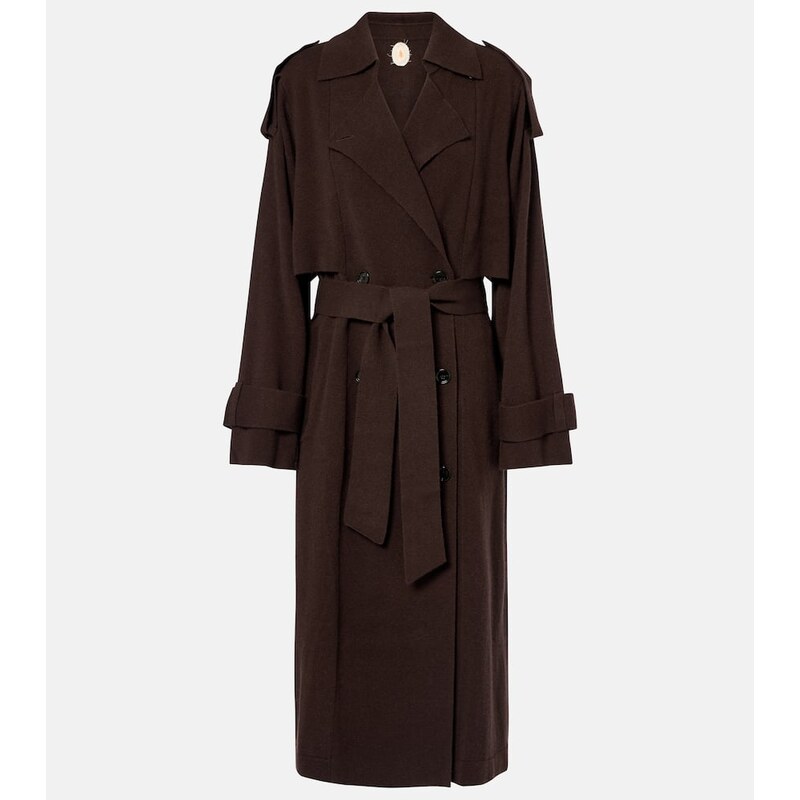 Jardin des Orangers Wool and cashmere trench coat