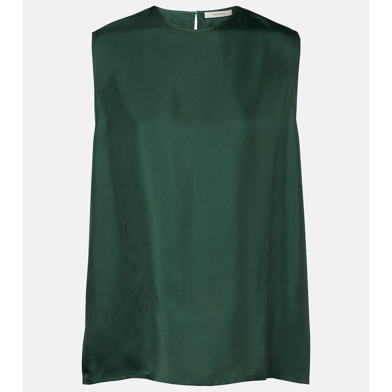 Asceno Trento silk twill tank top