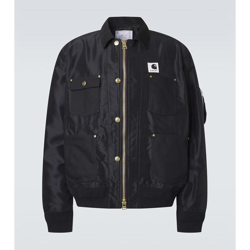 Sacai x Carhartt corduroy-trimmed blouson jacket