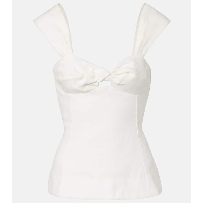 Faithfull Pallida linen top