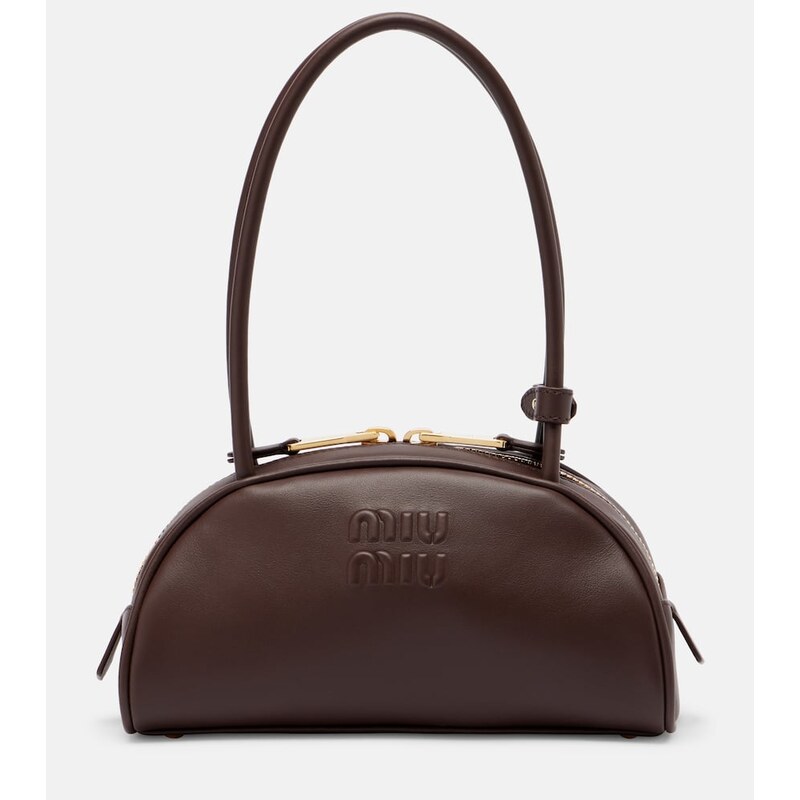 Miu Miu Beau Small leather bowling bag