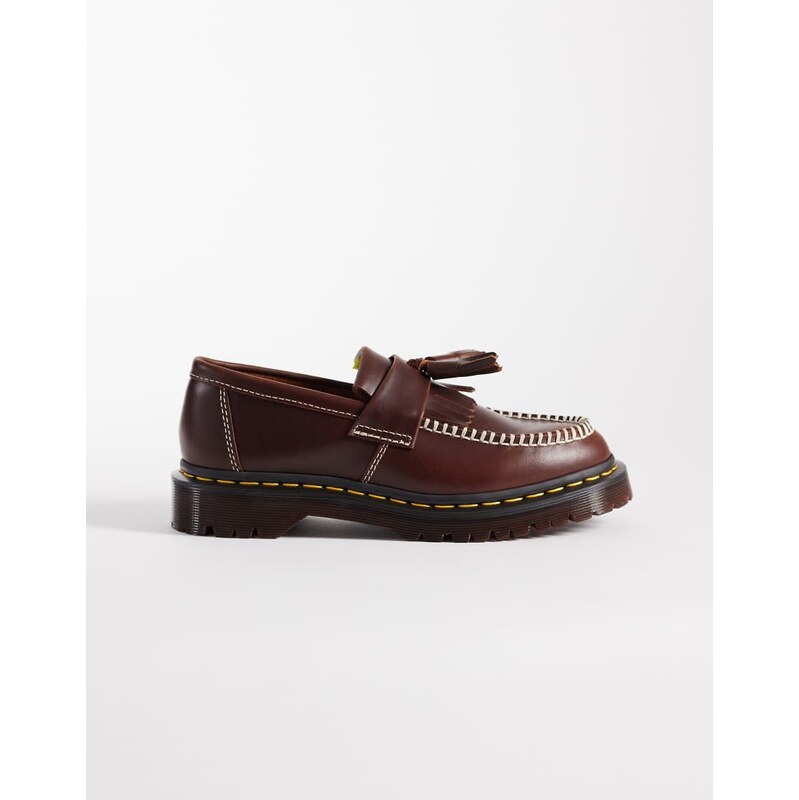 Dr Martens Unisex Adrian Ben tassel loafer in butterscotch brown