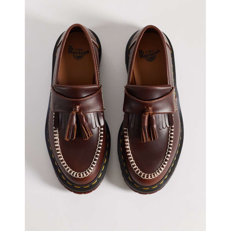 Dr Martens Unisex Adrian Ben tassel loafer in butterscotch brown