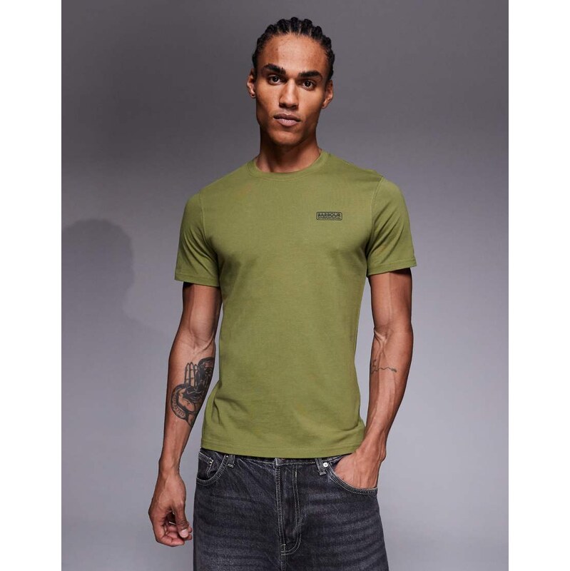 Barbour International small logo t-shirt in green 114894611