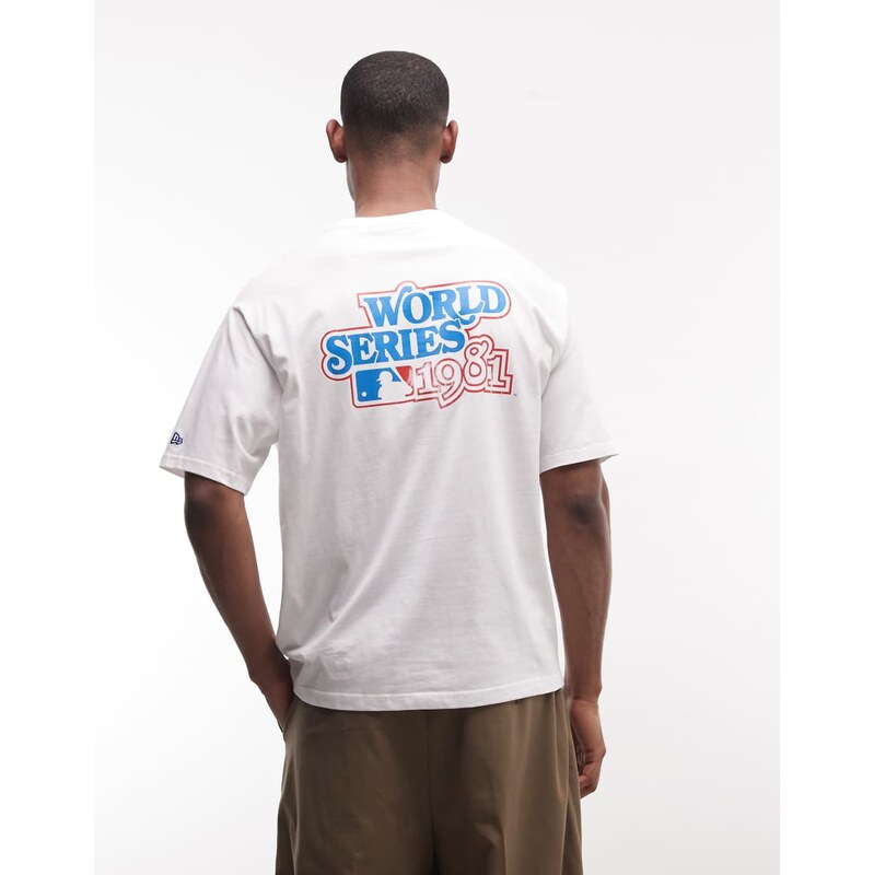New Era LA Dodgers world series graphic t-shirt with back print