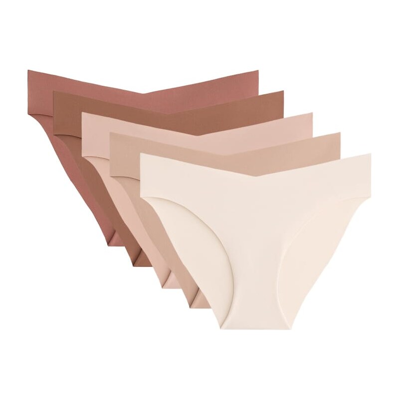 OYSHO 5 polyamide blend invisible v-cut classic briefs in