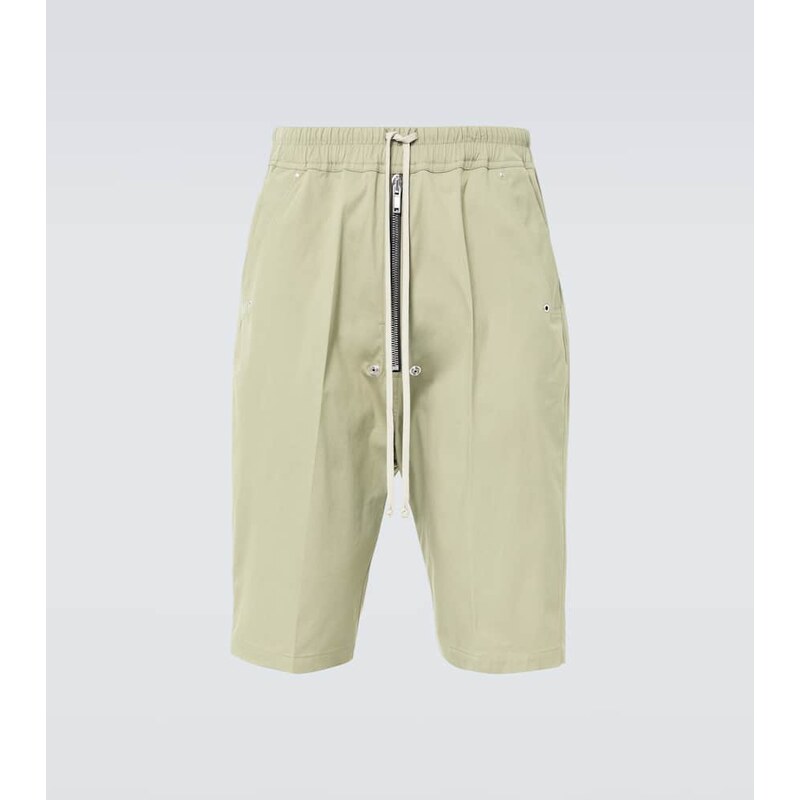 Rick Owens Bela Pods cotton-blend poplin Bermuda shorts